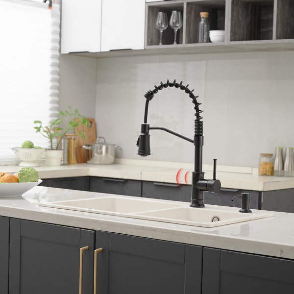 FLG Pull Down Touchless Kitchen Faucet Wayfair   FLG Pull Down Touchless Kitchen Faucet 